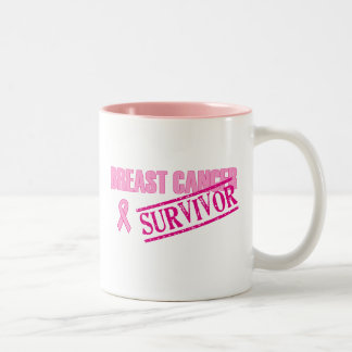 Caneca De Café Em Dois Tons Sobrevivente do cancro da mama
