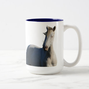 Caneca De Café Em Dois Tons Sobrevivente Wild Mustang Stallion of Steens