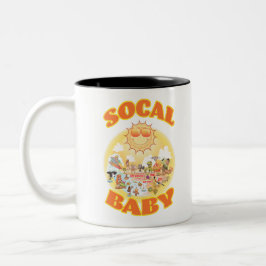 Caneca De Café Em Dois Tons SoCal Baby