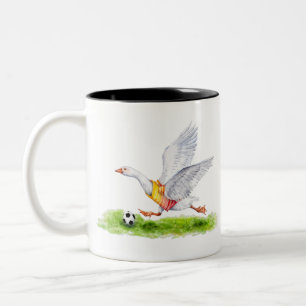 Caneca De Café Em Dois Tons Soccer Goose