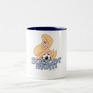 Caneca De Café Em Dois Tons Soccer Mãe