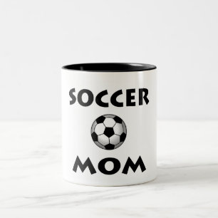 Caneca De Café Em Dois Tons Soccer Mãe Café Mug