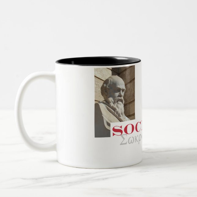 Caneca De Café Em Dois Tons Socrates é meu herói (Esquerda)
