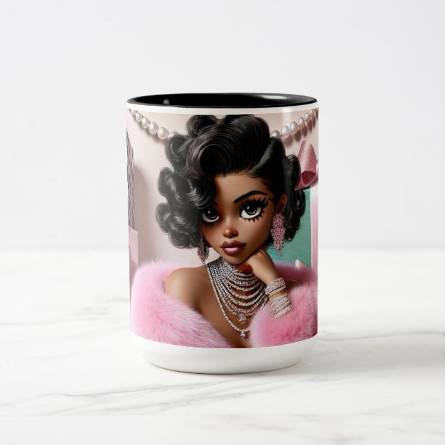 Caneca De Café Em Dois Tons Soft Glam  (Centro)