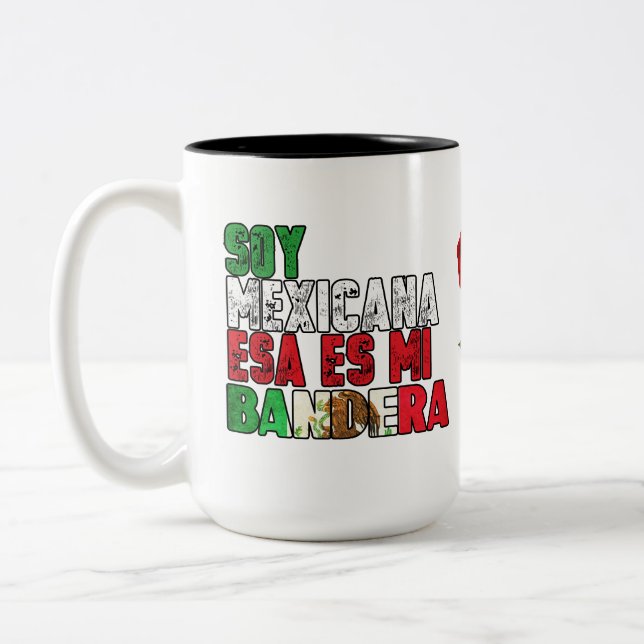 Caneca De Café Em Dois Tons Soja Mi Bandera Coffee (Esquerda)