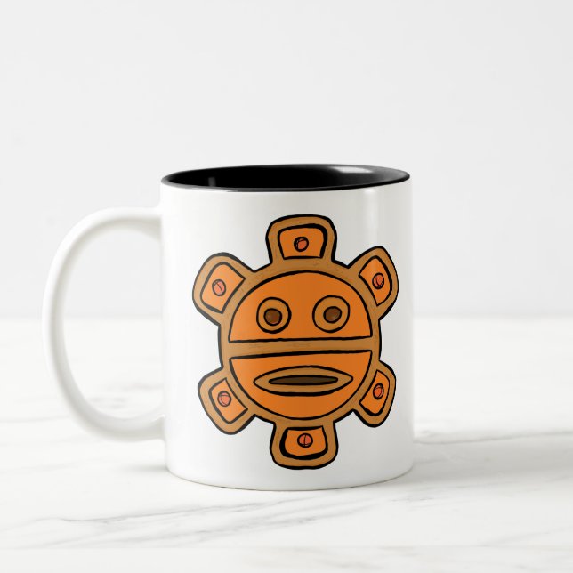 Caneca De Café Em Dois Tons Sol de Taino (Esquerda)