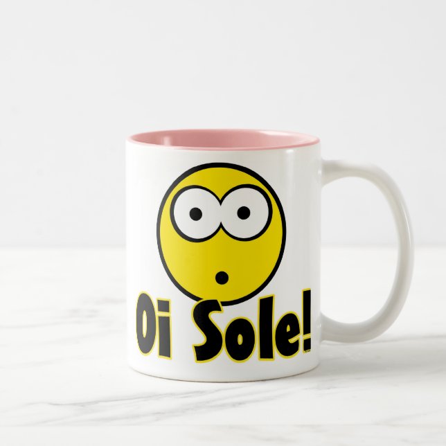Caneca De Café Em Dois Tons Sola de Oi! (Direita)