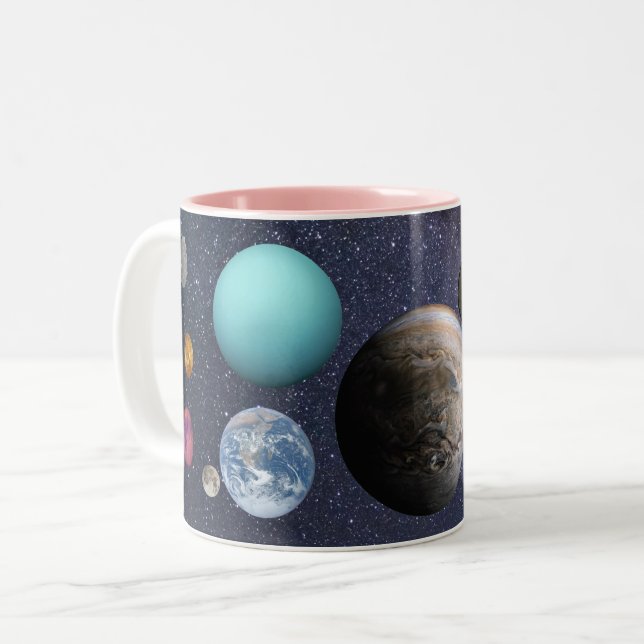 Caneca De Café Em Dois Tons Solar system Mug (Frente Esquerda)