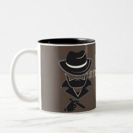Caneca De Café Em Dois Tons Solitário Stranger Coffee