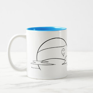 Caneca De Café Em Dois Tons Solo de ar quente Sun Café Mug