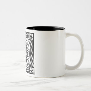 Caneca De Café Em Dois Tons Solteiro de ornamento Celta