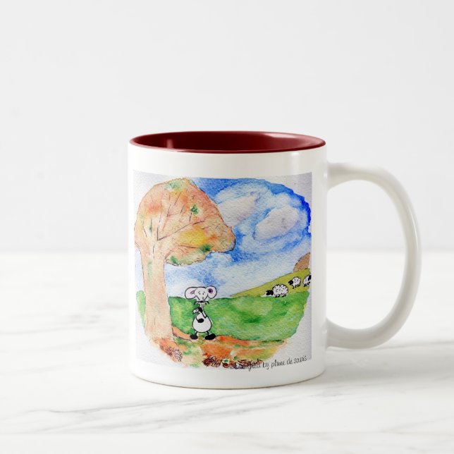 Caneca De Café Em Dois Tons Soluce em Outono (Direita)