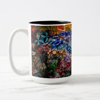 Caneca De Café Em Dois Tons Sombras e Leve Grande Mug