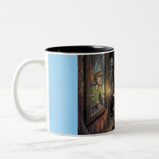 Caneca De Café Em Dois Tons Sombras Espectrais da Casa de Diversões