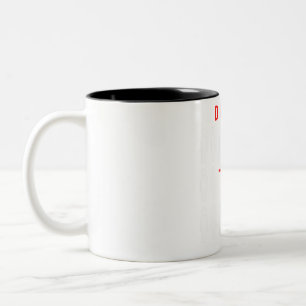 Caneca De Café Em Dois Tons Sombreado com Humor: Snowboard - Seja diferente de