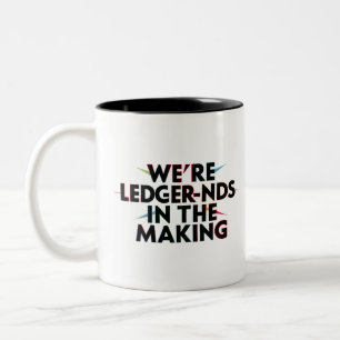 Caneca De Café Em Dois Tons Somos LEDGER-nds no Fazer - Humor Contabilístico