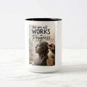 Caneca De Café Em Dois Tons Somos Trabalhos em Andamento