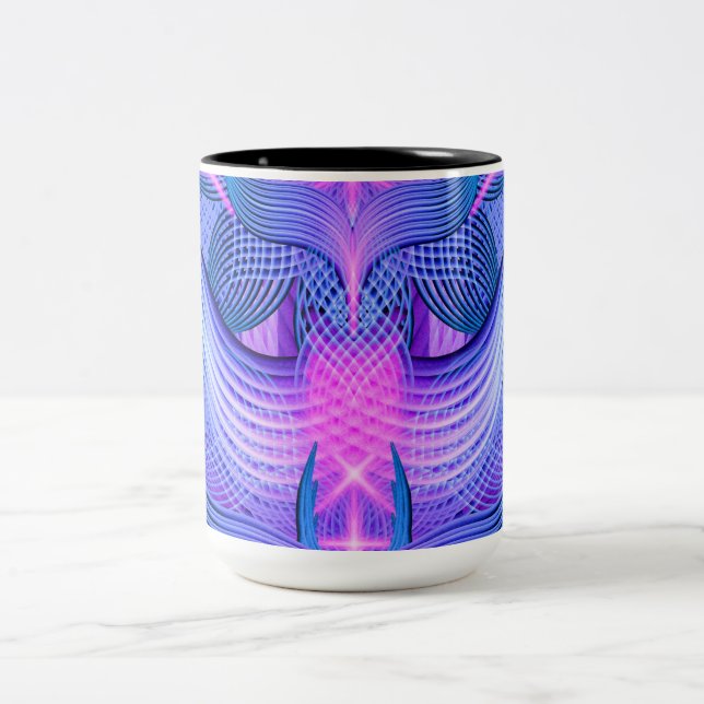 Caneca De Café Em Dois Tons Sonhando a freqüência (Centro)