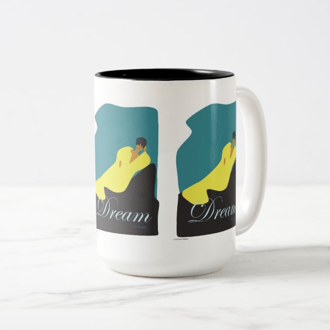 Caneca De Café Em Dois Tons Sonho (Frente Esquerda)