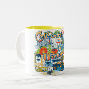 Caneca De Café Em Dois Tons Sonho da Califórnia
