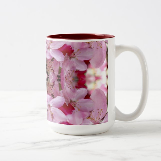 Caneca De Café Em Dois Tons Sonho De Flor Com Duas Pontas (Direita)