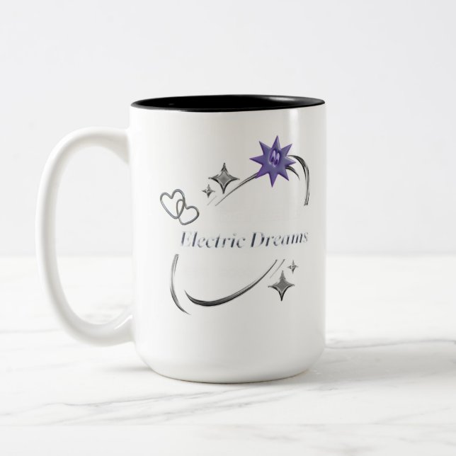Caneca De Café Em Dois Tons Sonho Elétrico (Esquerda)