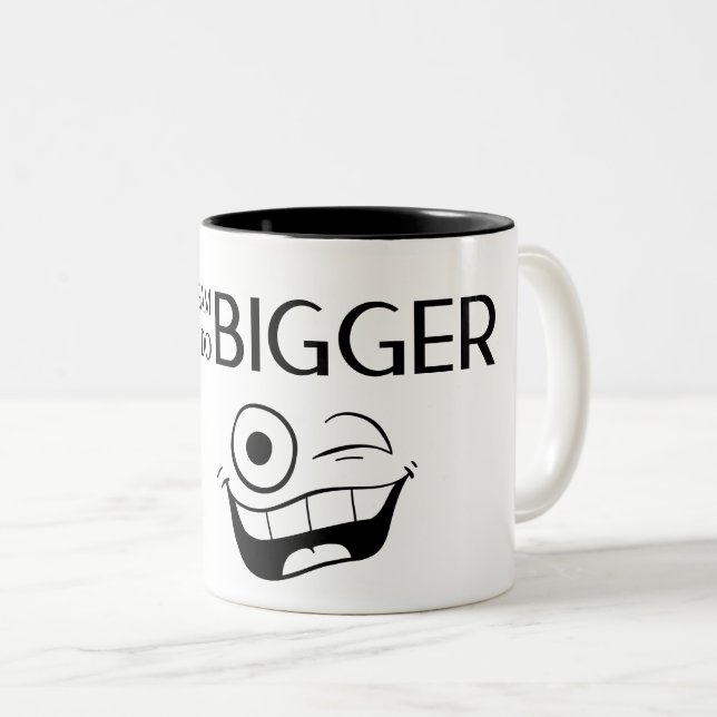 Caneca De Café Em Dois Tons Sonho Motivacional (Frente Esquerda)