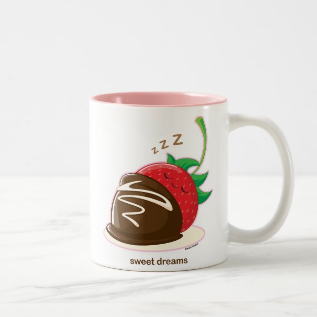 Caneca De Café Em Dois Tons Sonhos doces (Direita)