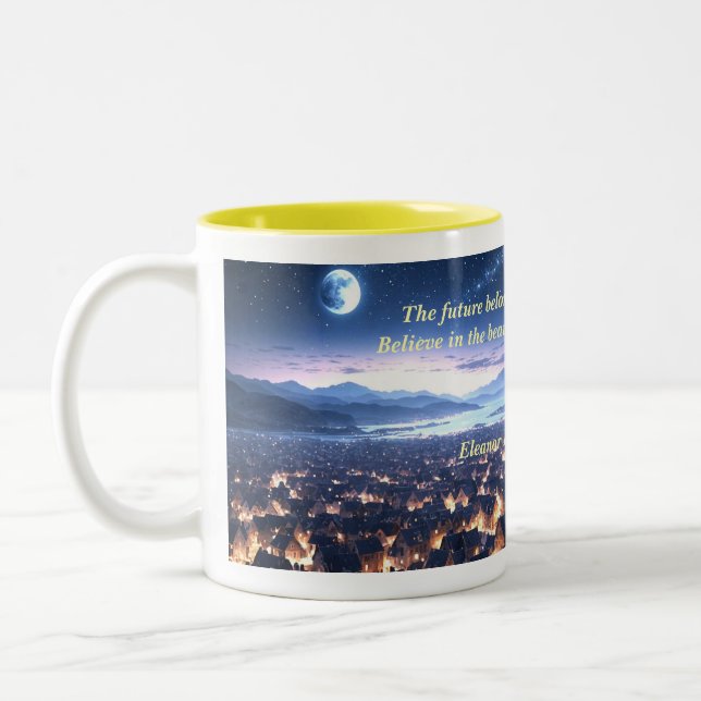 Caneca De Café Em Dois Tons Sonhos Futuros (Esquerda)