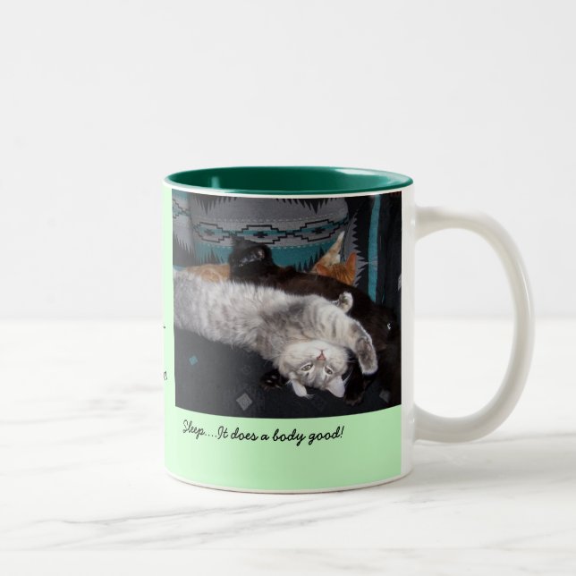 Caneca De Café Em Dois Tons Sono….Faz um corpo bom! … (Direita)