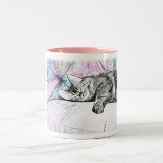 Caneca De Café Em Dois Tons Sono no rosa