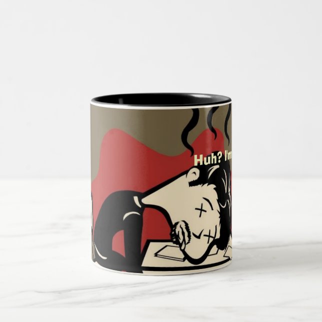 Caneca De Café Em Dois Tons Sono travado (Centro)