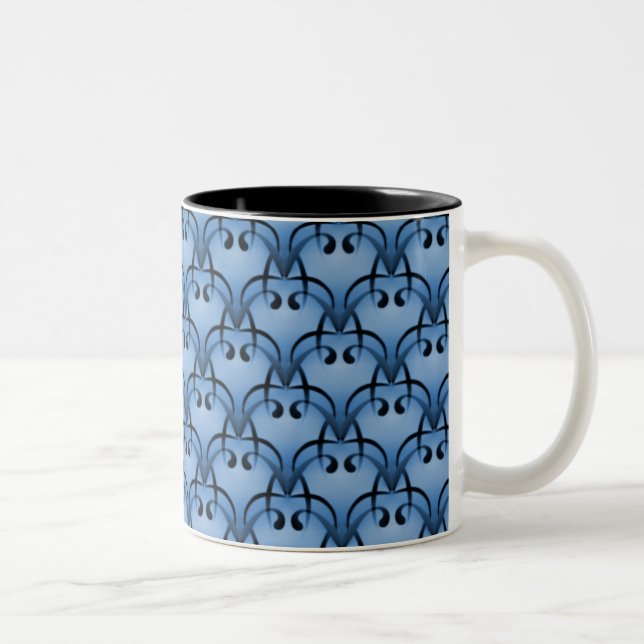 Caneca De Café Em Dois Tons Sophisticated Bliss Mug, Azul Suave (Direita)