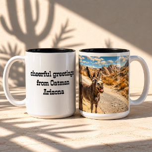 Caneca De Café Em Dois Tons Sorrindo burro, Arizona de Oatman