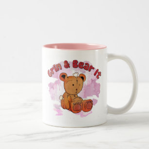 Caneca De Café Em Dois Tons sorrir e aguentar