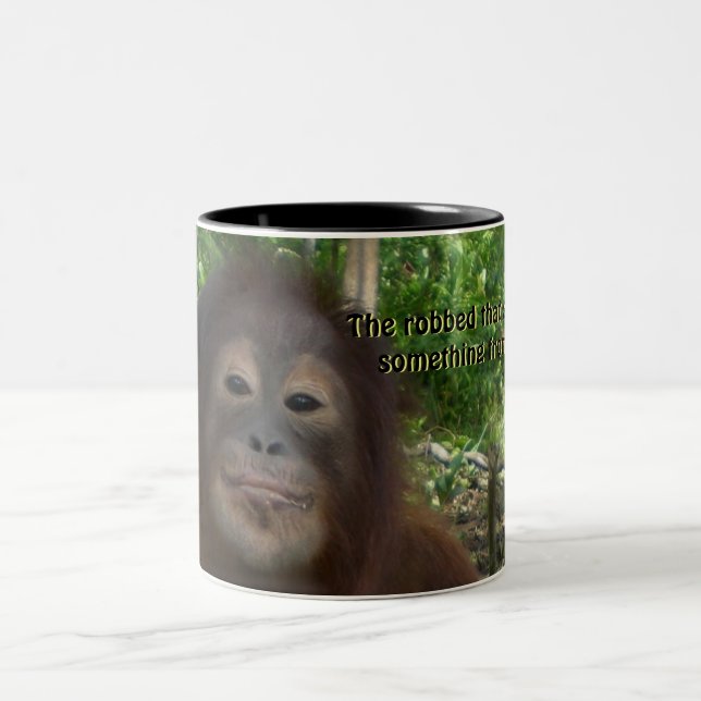 Caneca De Café Em Dois Tons Sorriso de citação de Shakespeare (Centro)