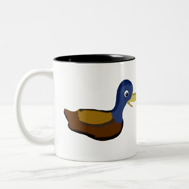 Caneca De Café Em Dois Tons Sorriso de Pato (Esquerda)