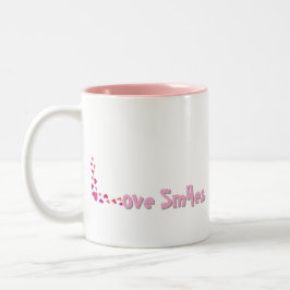 Caneca De Café Em Dois Tons Sorrisos de amor