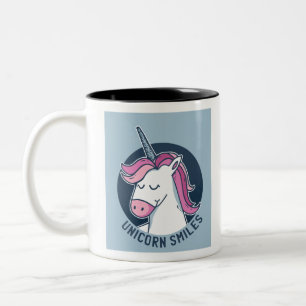 Caneca De Café Em Dois Tons Sorrisos Unicorn