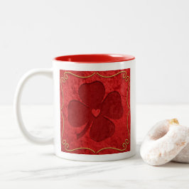 Caneca De Café Em Dois Tons Sorte