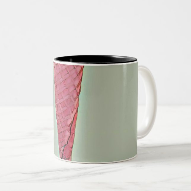 Caneca De Café Em Dois Tons Sorvete (Frente Esquerda)