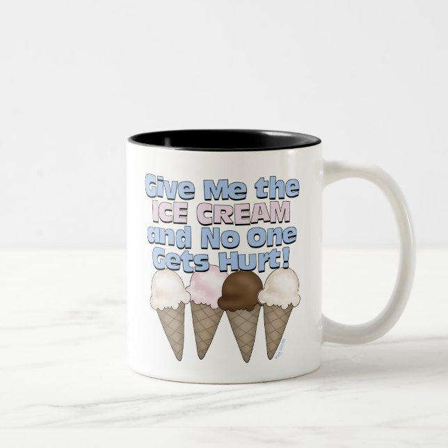 Caneca De Café Em Dois Tons Sorvete (Direita)