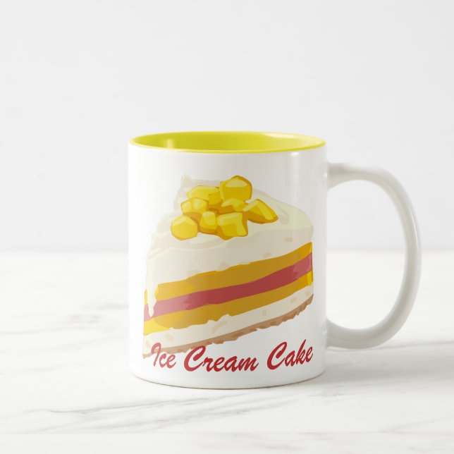 Caneca De Café Em Dois Tons Sorvete Tropical Cake Mug (Direita)