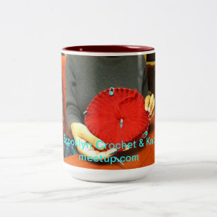 Caneca De Café Em Dois Tons Sorvo, Crochet & malha