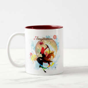 Caneca De Café Em Dois Tons Sorvos do zodíaco
