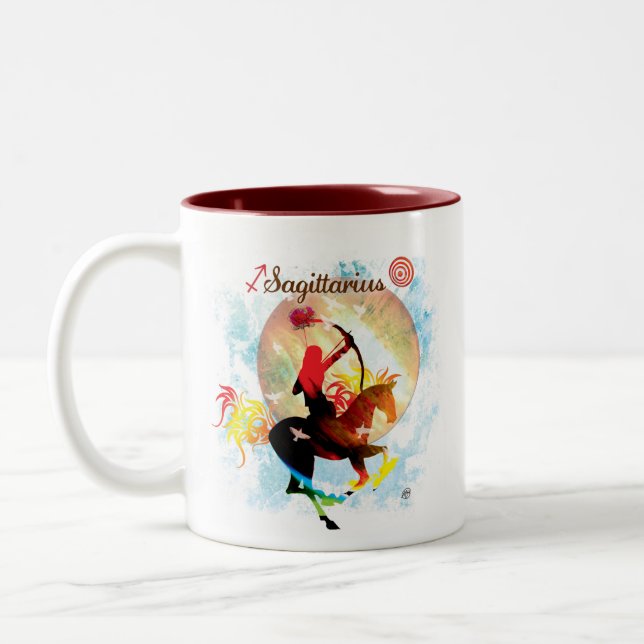 Caneca De Café Em Dois Tons Sorvos do zodíaco (Esquerda)