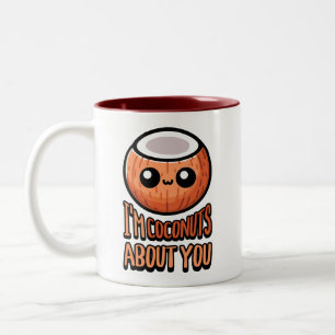 Caneca De Café Em Dois Tons Sou Coconuts por você! Lúpulo de coco