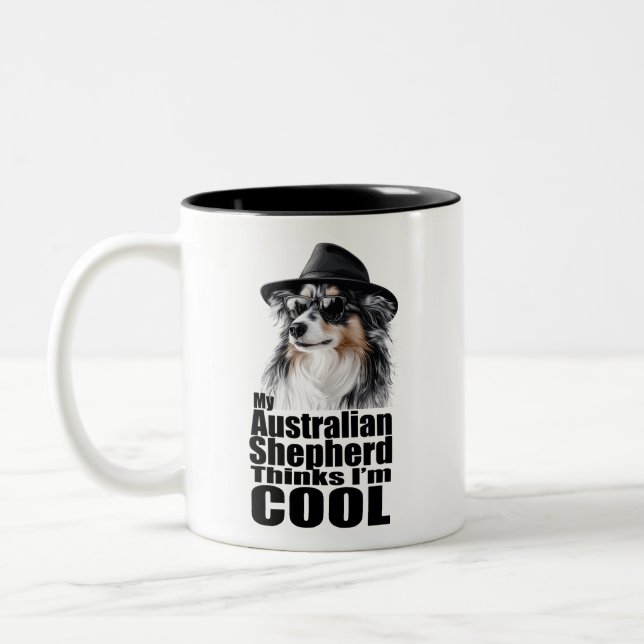 Caneca De Café Em Dois Tons Sou Legal australiano Shepherd (Esquerda)