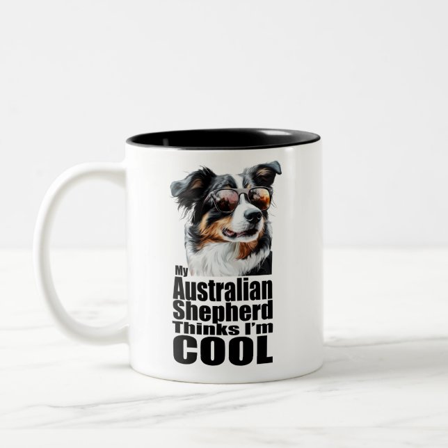 Caneca De Café Em Dois Tons Sou Legal australiano Shepherd (Esquerda)