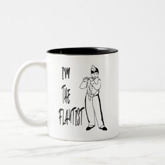Caneca De Café Em Dois Tons Sou o café flautista/Tea Mug